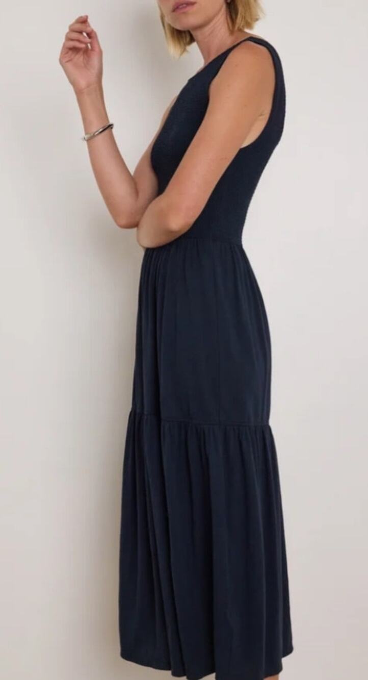 092 NWT Nation LA Clementine Midi Dress | Color Navy Night Sky | Size XS